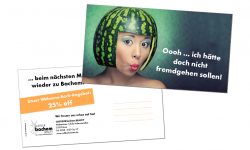 Postkarte: Coiffeur Bachem